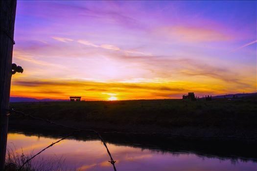 Reflecting at Sunset - Sunset in Central Washington.